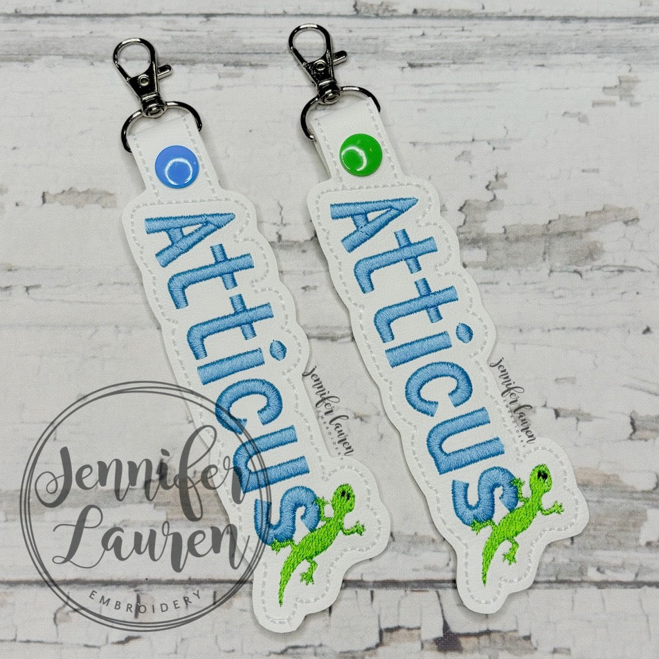 Outlined name tag + mini design - custom