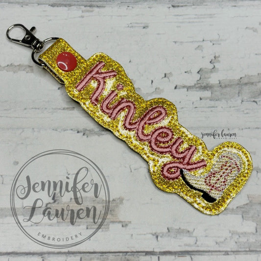 Outlined name tag + mini boot - custom