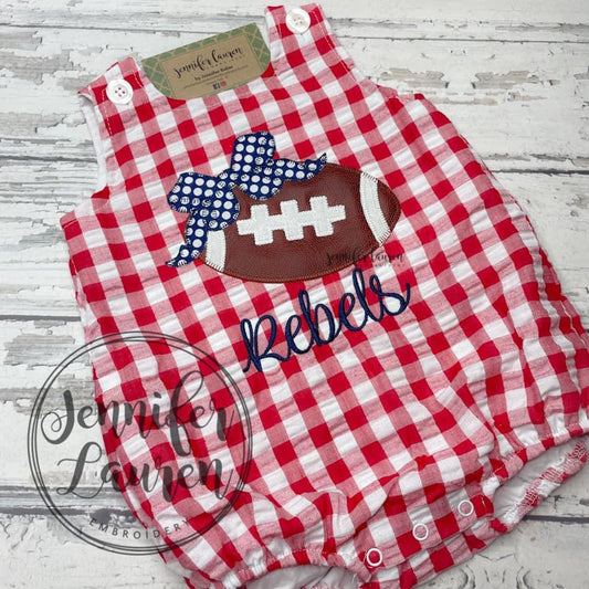 Football bow bubble or shirt