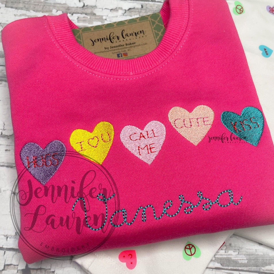 Heart candy shirt/sweatshirt