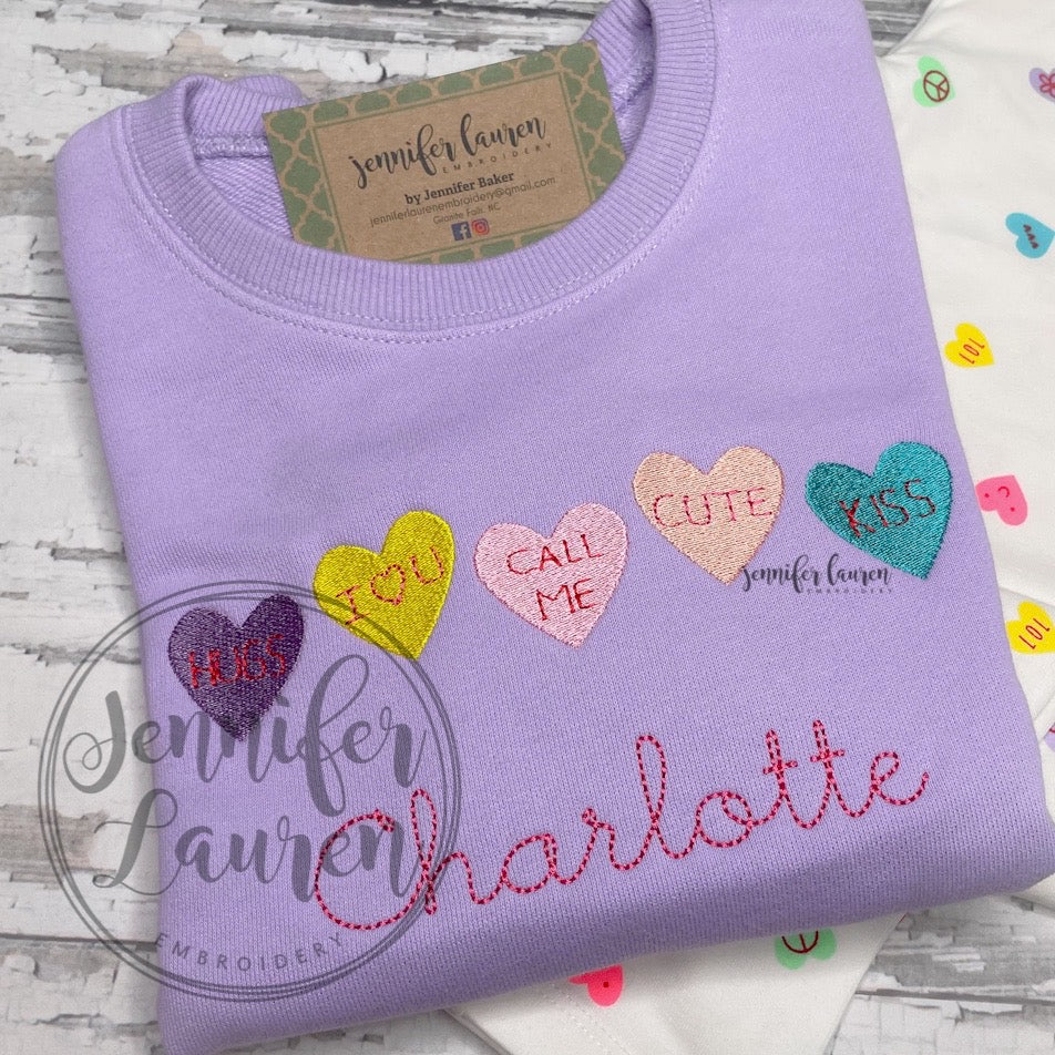 Heart candy shirt/sweatshirt