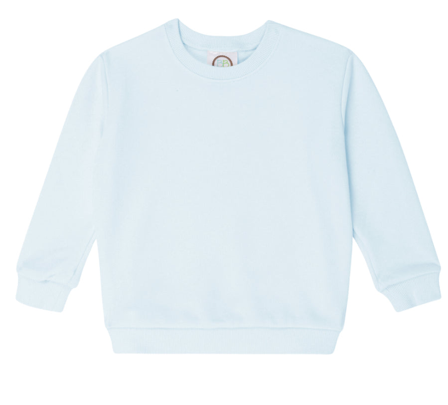 Light blue snow name shirt or sweatshirt