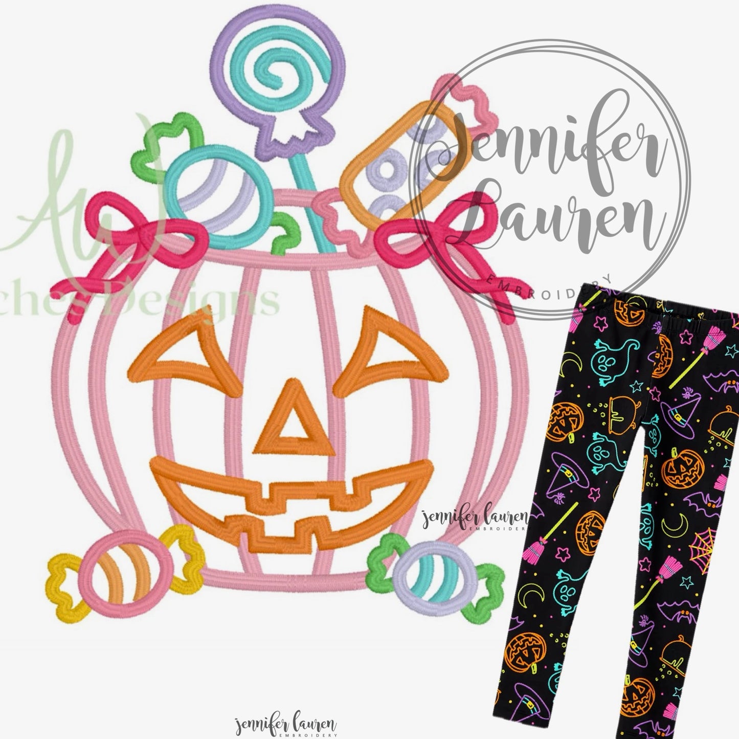 Jack o lantern candy shirt and leggings