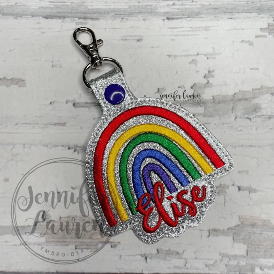 Rainbow name tag - custom