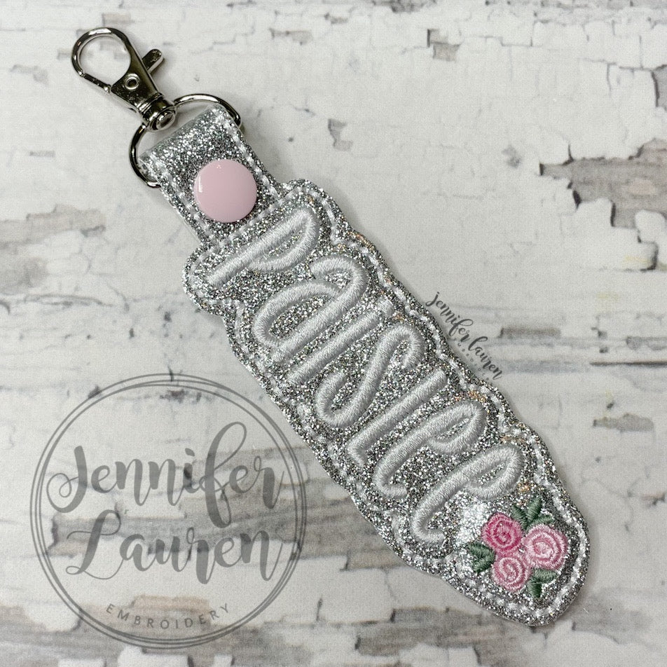 Outlined name tag + mini design - custom