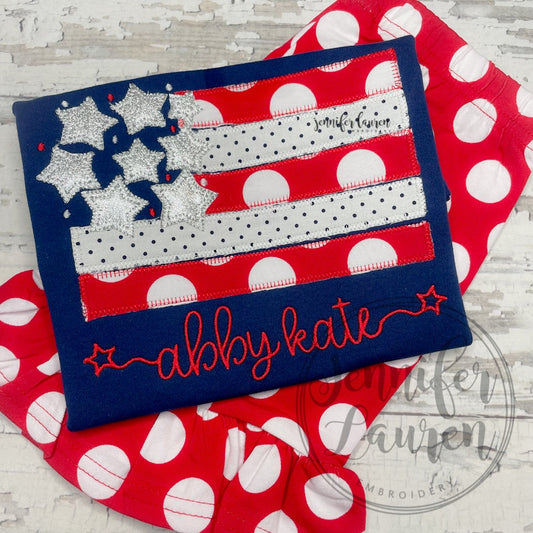 Patriotic flag polka dot SET