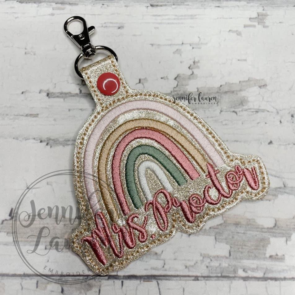 Rainbow name tag - custom