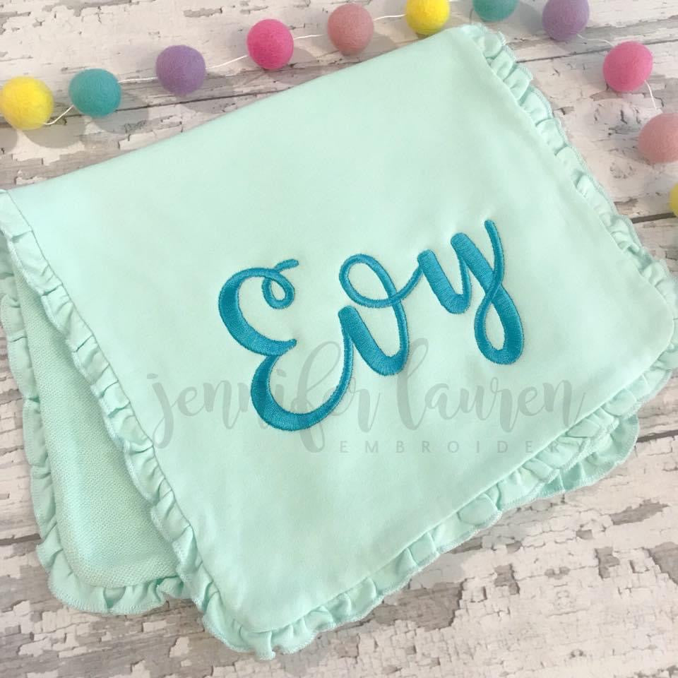 Ruffle burp cloth