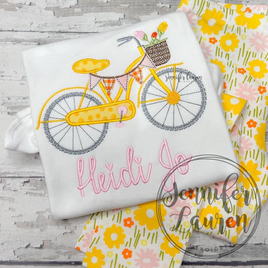 Bicycle flowers shirt