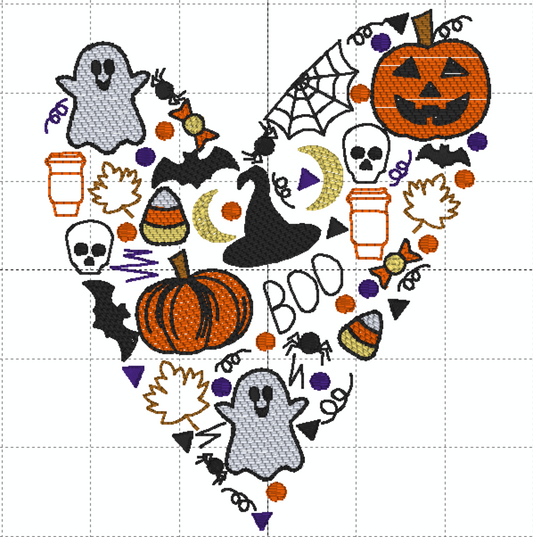 Halloween heart sketch shirt