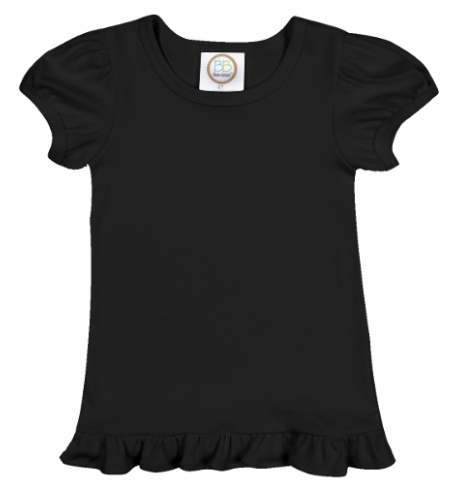 Applique Halloween name shirt - ruffle