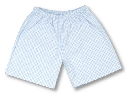 Gingham unisex shorts