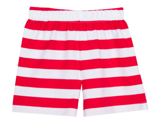 Stripe unisex shorts