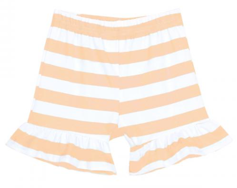 Stripe ruffle shorts