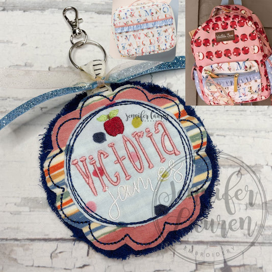 Fabric name tag M2M MJ Apple