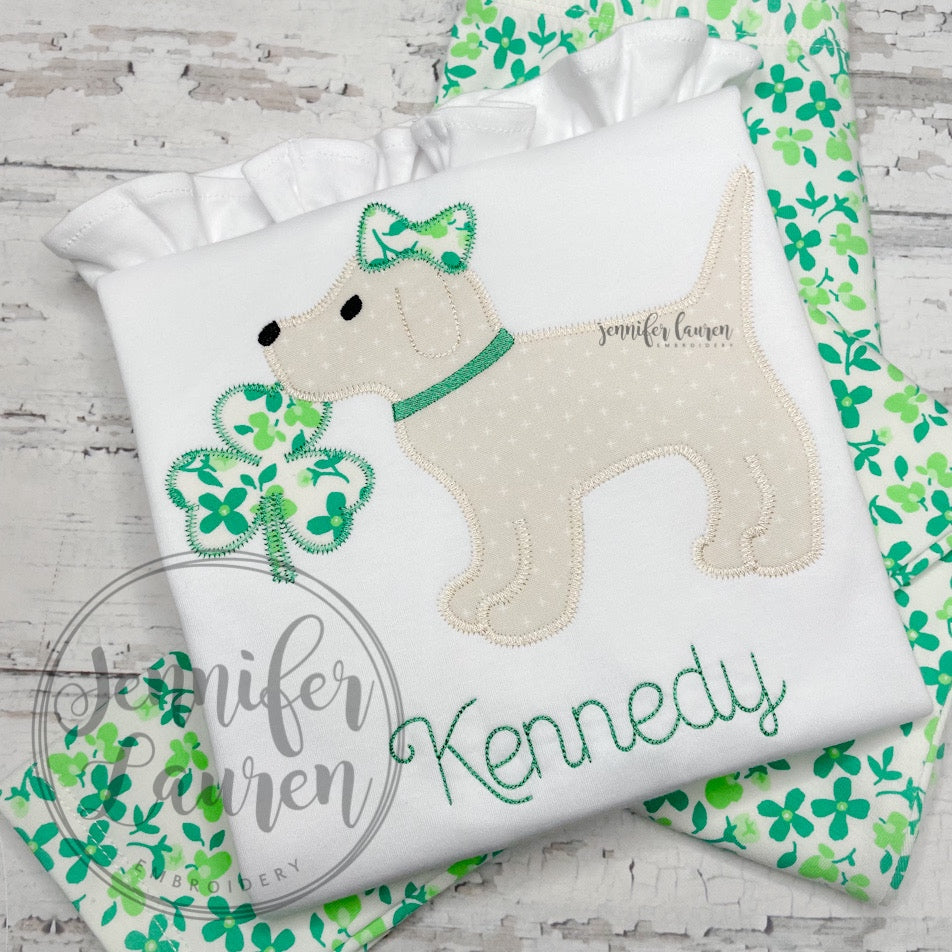 Dog shamrock shirt