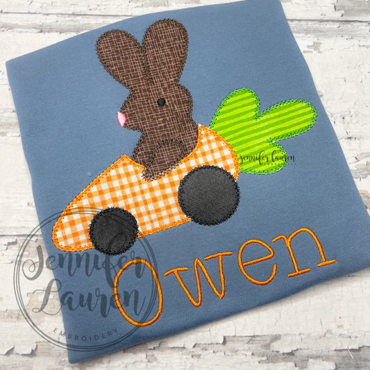 Bunny carrot car shirt - unisex