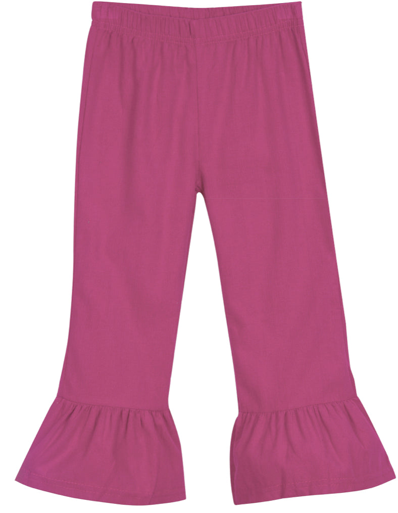 Corduroy ruffle pants