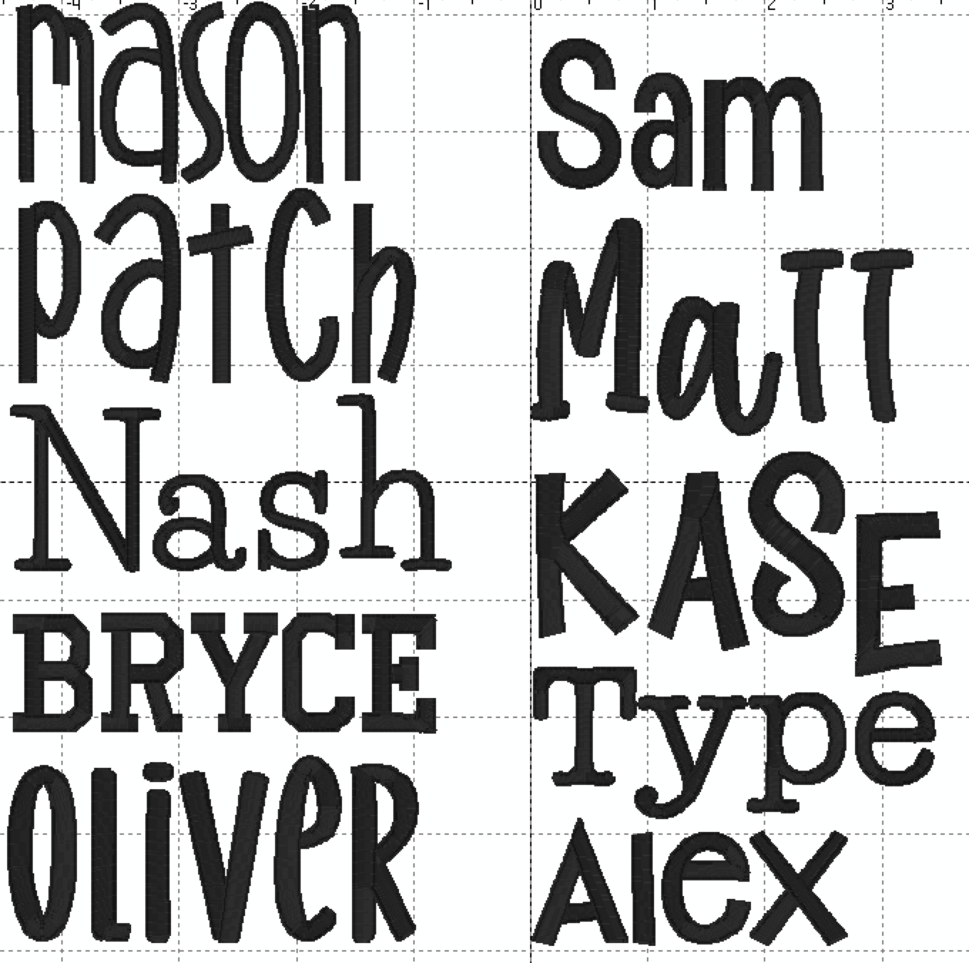 Outlined name tag - custom