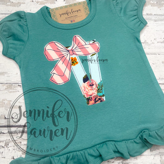 Letter bow shirt M2M MJ