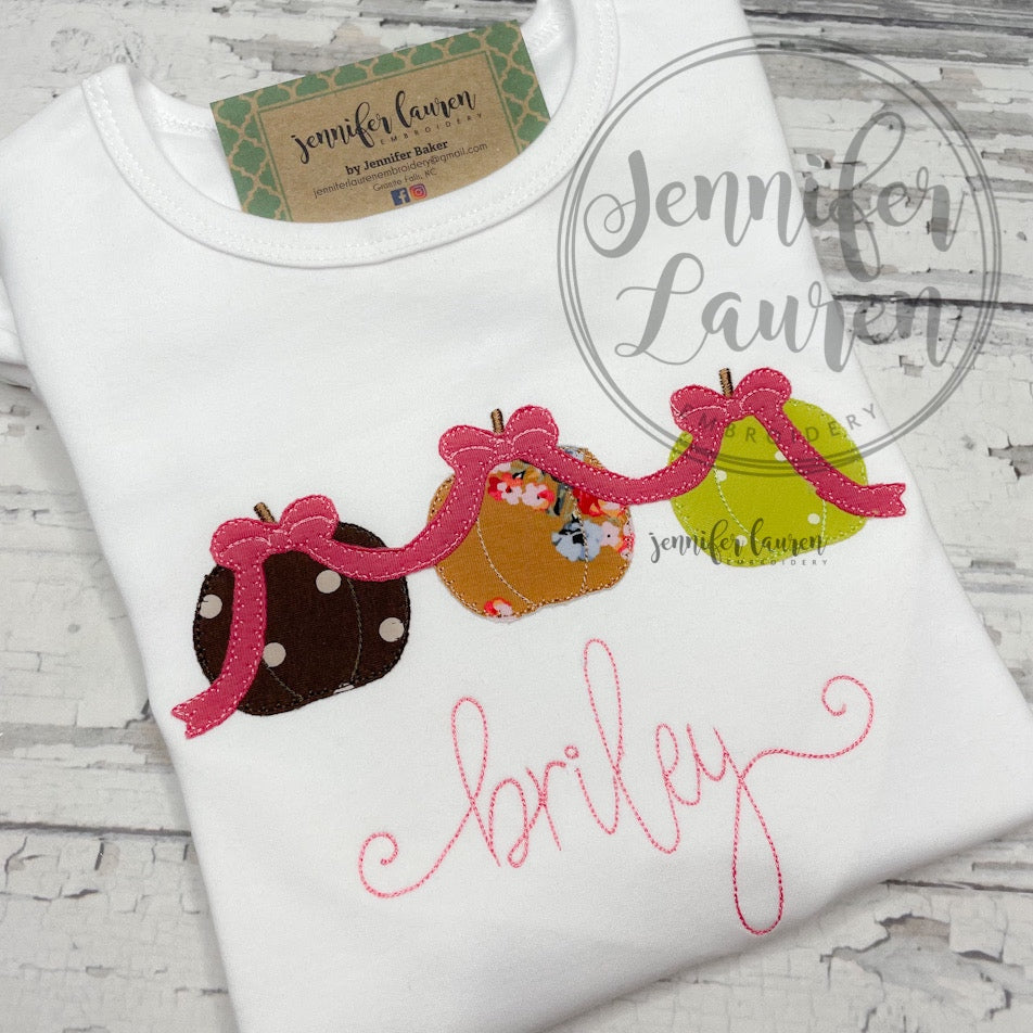 Pumpkins bow shirt M2M MJ