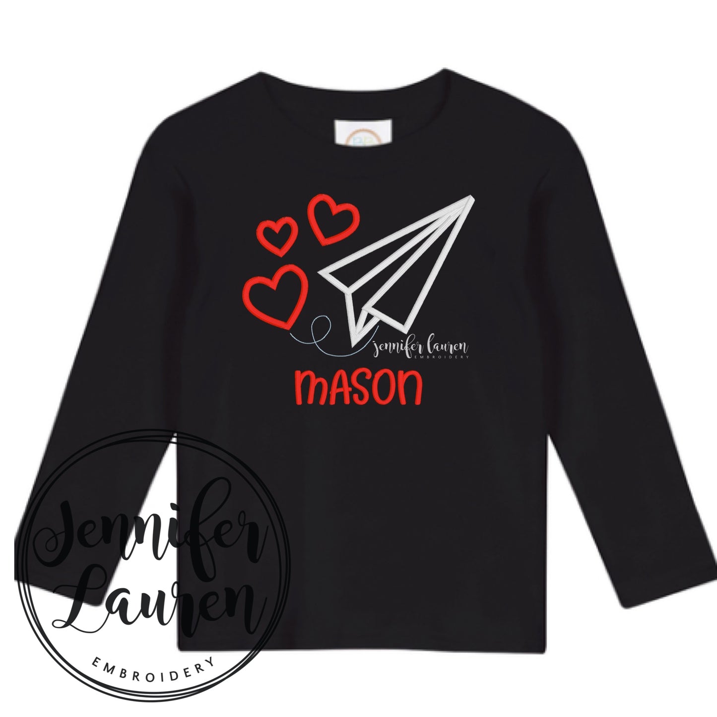 Valentine paper airplane shirt - unisex