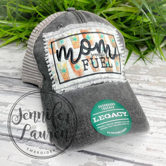 Hat - Mom fuel coffee patch