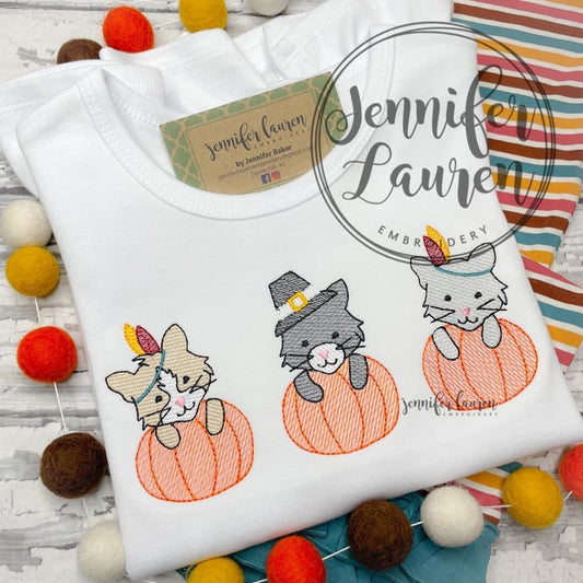 Thanksgiving kittens shirt