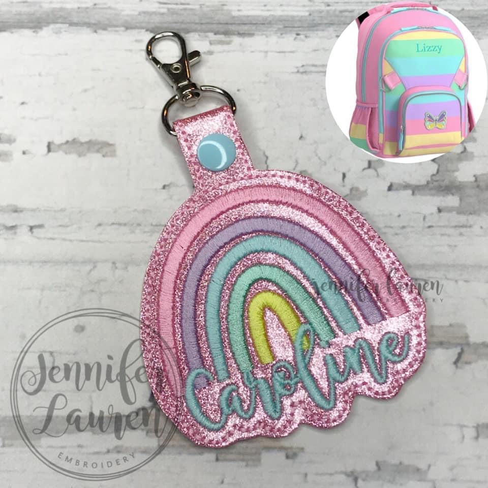 Rainbow name tag - custom