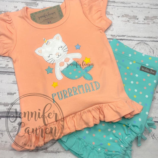 Kitten mermaid unicorn shirt M2M MJ