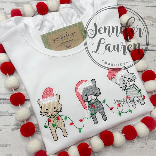 Christmas kittens shirt