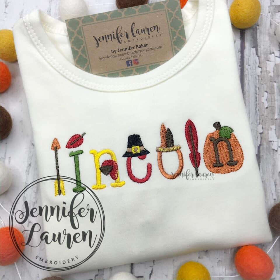 Thanksgiving name shirt