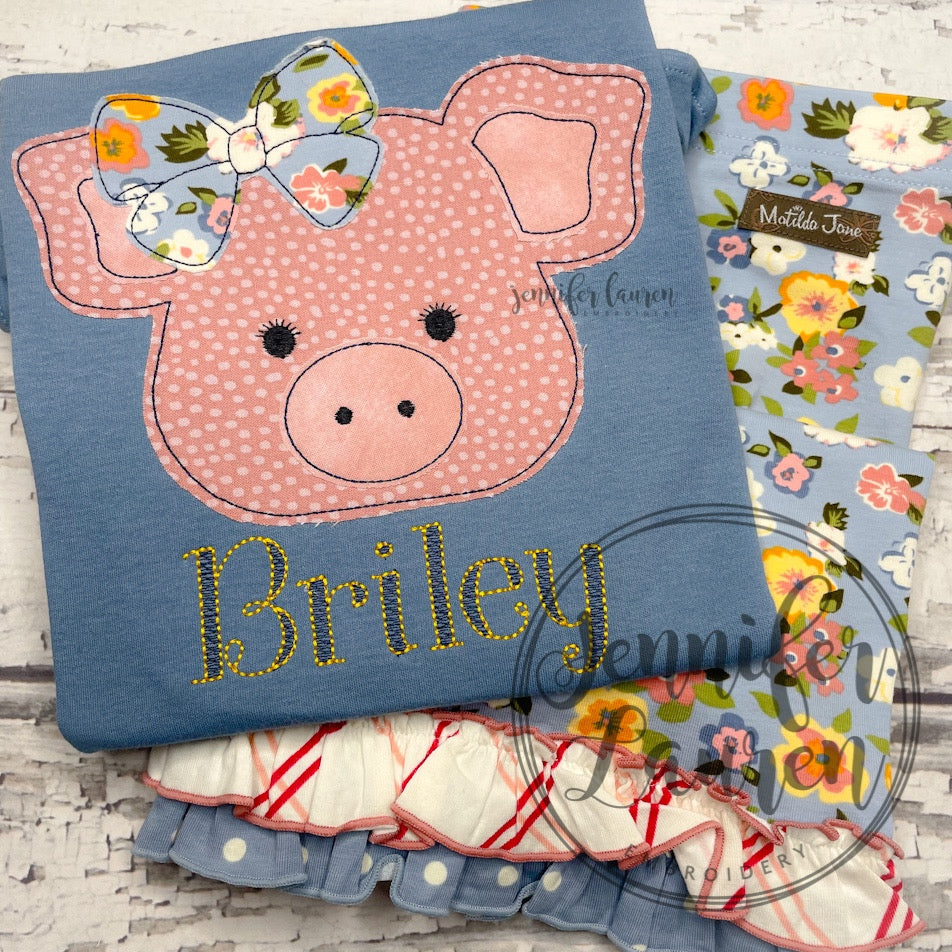 Pig bow shirt M2M MJ