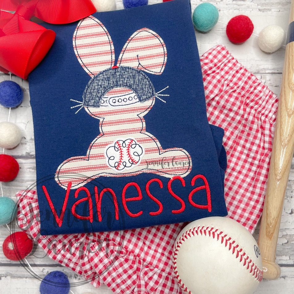 Baseball bunny shirt